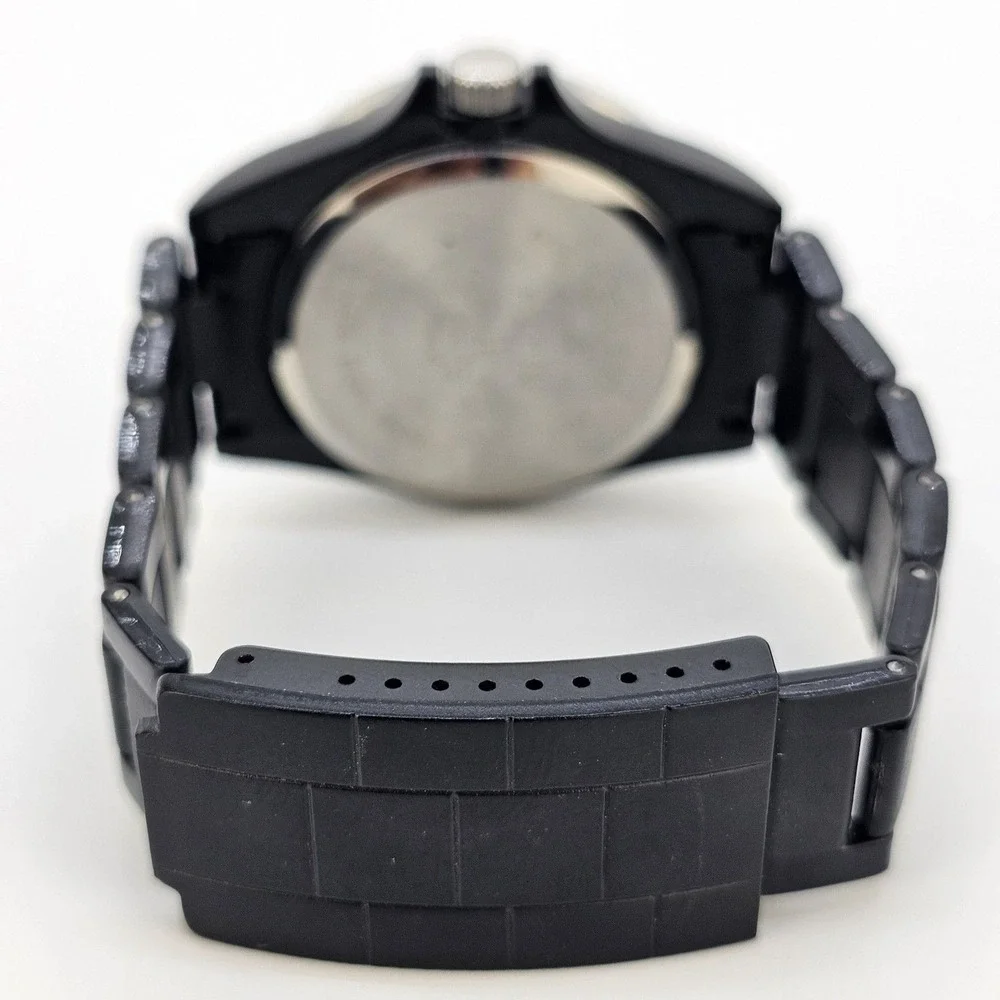 Women's Watch 40MM Black Dial Crystal Bezel Black Bracelet Band 6.5
